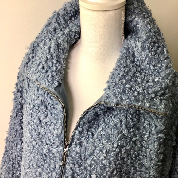 Ashley Stewart JOU JOU | Curly Sherpa Bomber Jacket - Picture 5 of 15